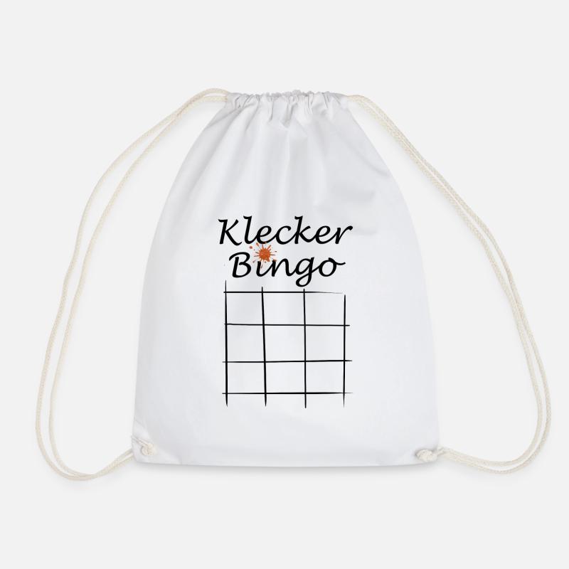Klecker Bingo - Turnbeutel - Weiß