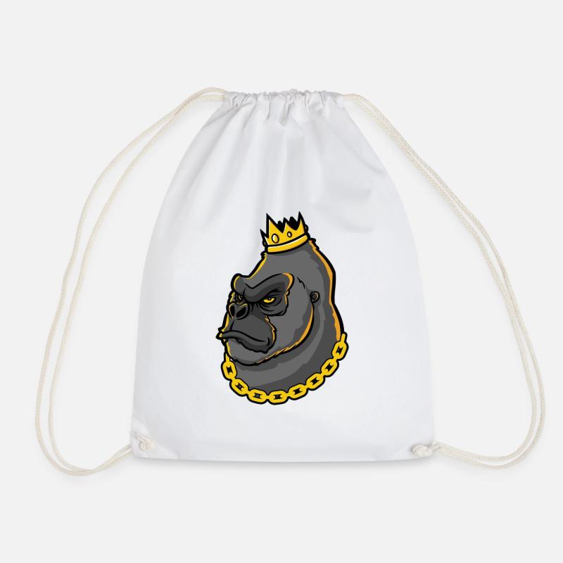 Unicorn - Drawstring Bag - white