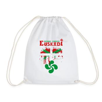 euskadi pays basque 09 - Drawstring Bag - white - Front