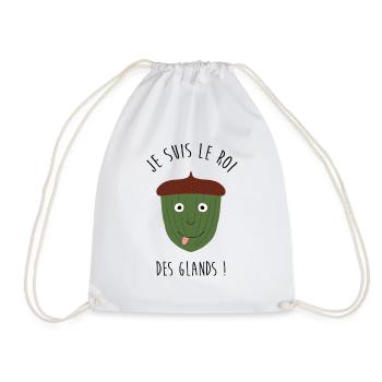 Gland - Paresse - Fainéant - Humour - Drôle [MG] - Sac de sport léger - blanc - Devant