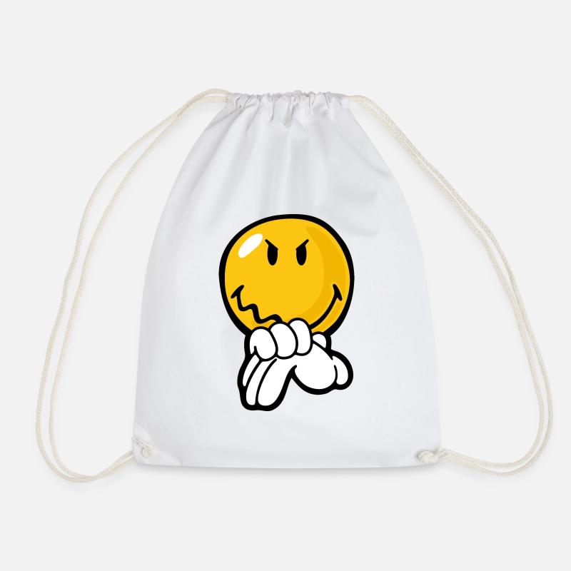 Smiley Anger Vengeful - Turnbeutel - Weiß