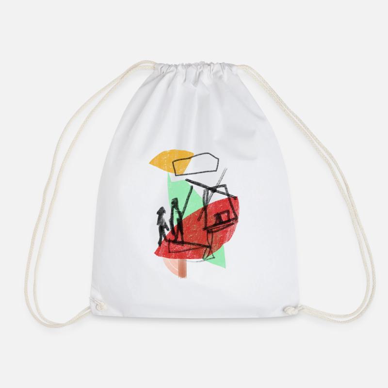 Don Quixote - Drawstring Bag - white