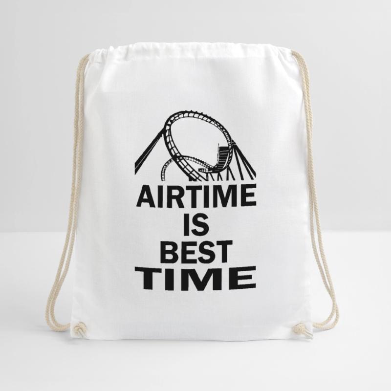 Rollercoaster Roller Coaster Drawstring Bag