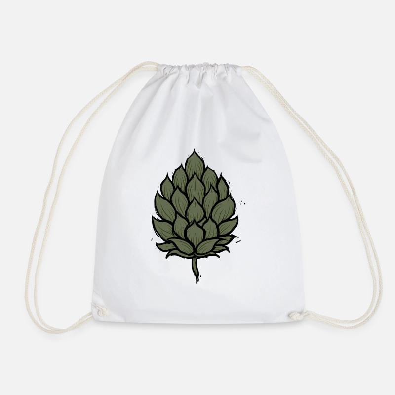 Hops - Drawstring Bag - white