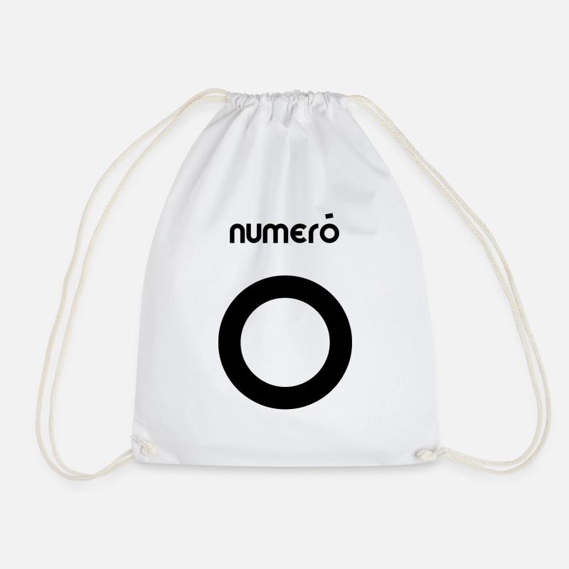 numeró 0 - Nummer 0 - Turnbeutel - Weiß