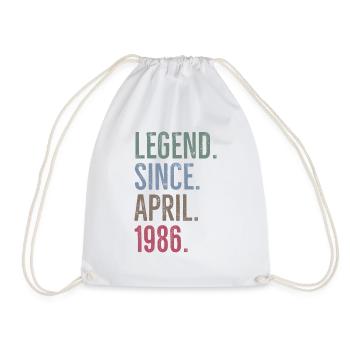 Légende depuis avril 1986 - Sac de sport léger - blanc - Devant