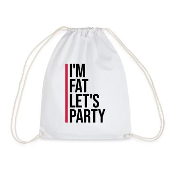 à la grosse laisse faire la fête - Sac de sport léger - blanc - Devant