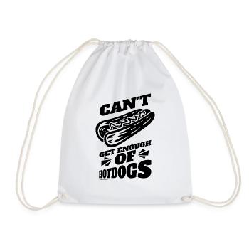 Hot Dog Snack Hot Dog Gift - Drawstring Bag - white - Front