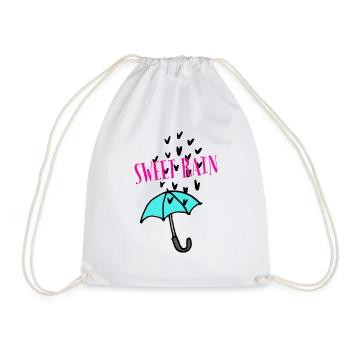 Sweet Rain - Drawstring Bag - white - Front