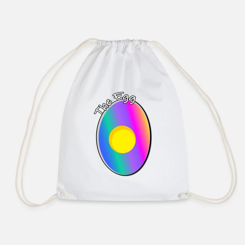 The Unicorn Egg - Drawstring Bag - white