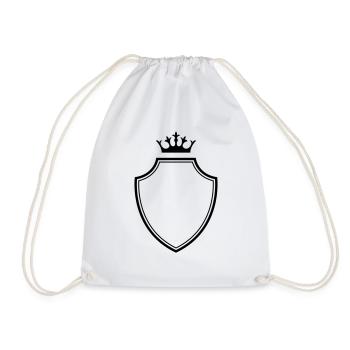 coat of arms - Drawstring Bag - white - Front
