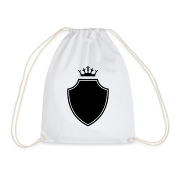 coat of arms - Drawstring Bag - white - Front
