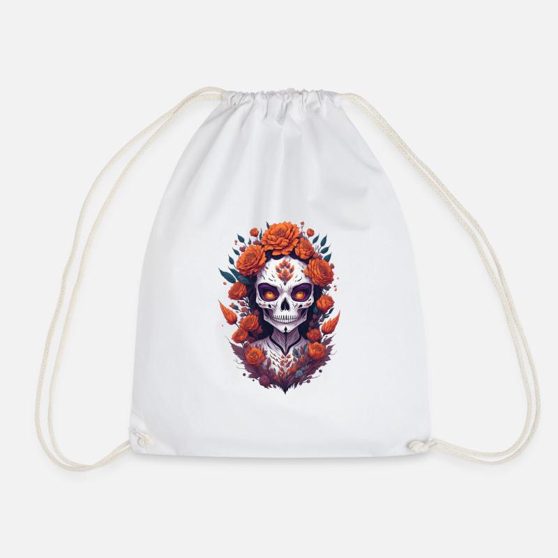 La Catrina 13 - Turnbeutel - Weiß