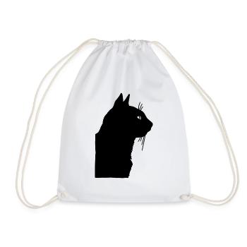 Chat noir - Sac de sport léger - blanc - Devant