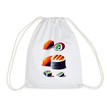 Sushi - Drawstring Bag - white - Front
