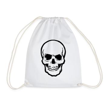 skull - Turnbeutel - Weiß - Vorne