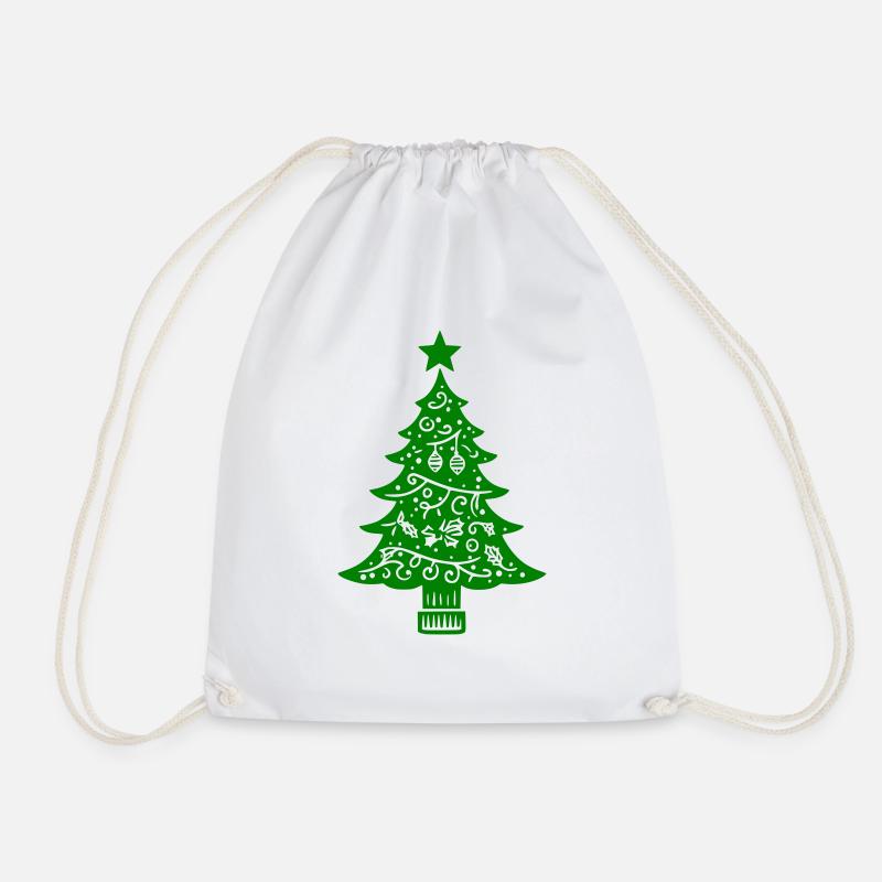 Sapin de Noël décoré - Sac de sport léger - blanc