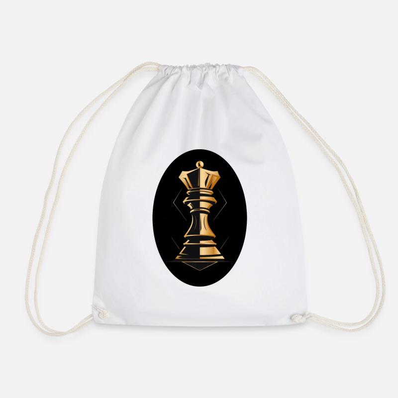 Pièce d’échecs Roi - Sac de sport léger - blanc