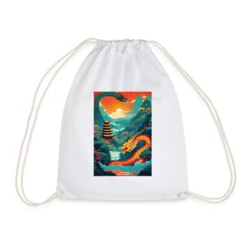 Année du Dragon I - Sac de sport léger - blanc - Devant