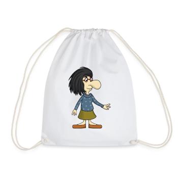 MRS NOSE - Drawstring Bag - white - Front