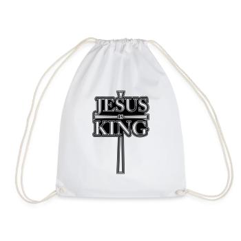 jesus is king 1 - Turnbeutel - Weiß - Vorne