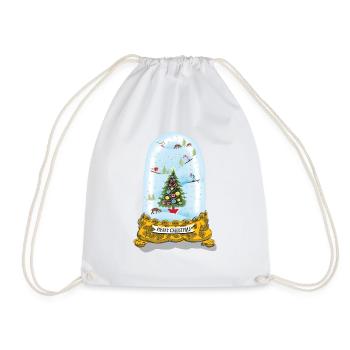 Boule à neige de Noël - Sac de sport léger - blanc - Devant