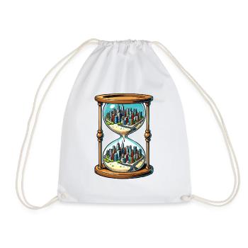 La ville du sablier - Sac de sport léger - blanc - Devant