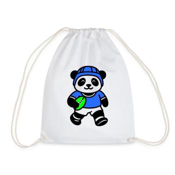 Panda-Rugby - Turnbeutel - Weiß - Vorne