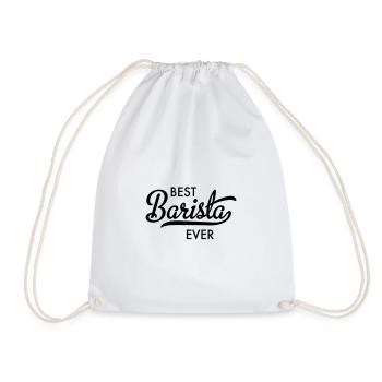 Meilleur barista de tous les temps - Sac de sport léger - blanc - Devant