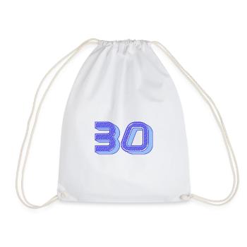 30. 30 YEARS. 30th ANNIVERSARY. 30 YEARS ANNIVERSARY. - Drawstring Bag - white - Front
