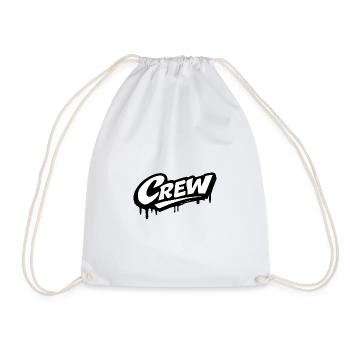 Crew Logo - Drawstring Bag - white - Front