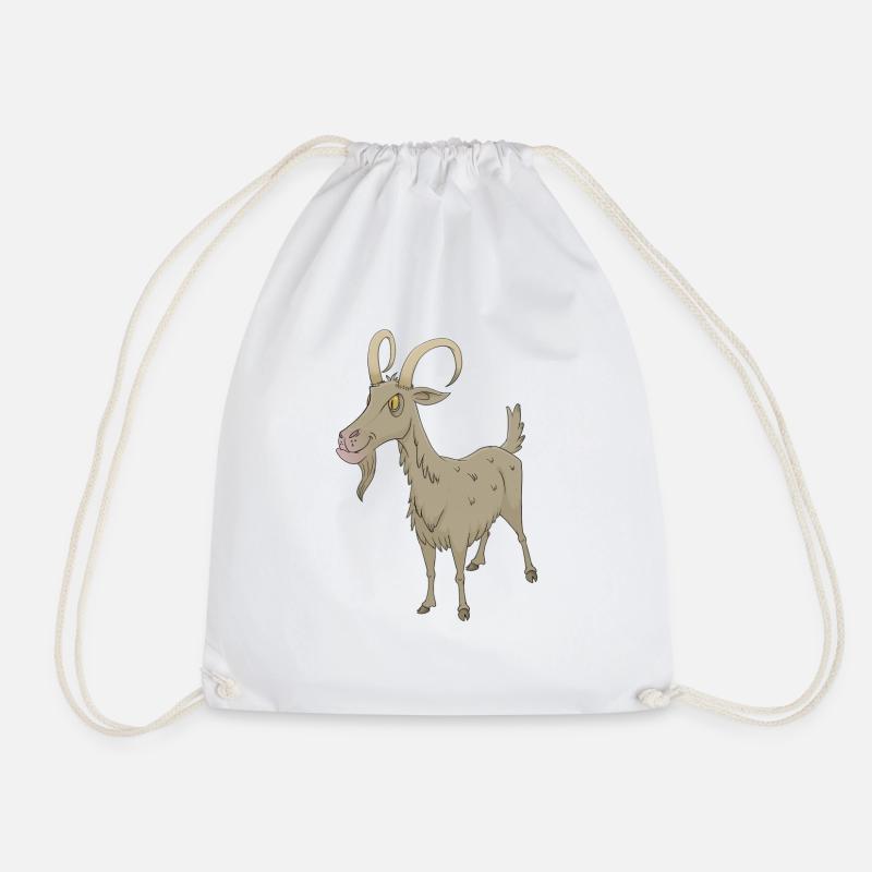 chèvre de chèvre - Sac de sport léger - blanc