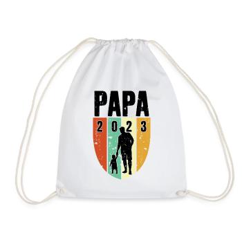 PAPA FÊTE DES PÈRES 2023 - Sac de sport léger - blanc - Devant