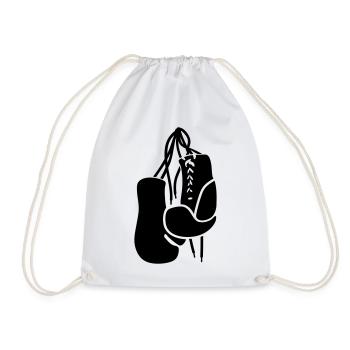 Gants de boxe boxer boxe thaïe Boxing MMA - Sac de sport léger - blanc - Devant