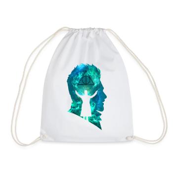 Fantastic Beasts Gellert Grindelwald Silhouette - Drawstring Bag - white - Front