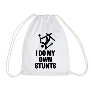 I do my own stunts - skiing / ski - Sac de sport léger - blanc - Devant