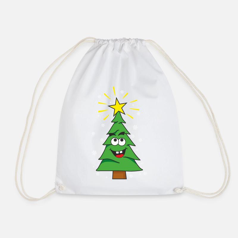 Weihnachtsbaum - Turnbeutel - Weiß