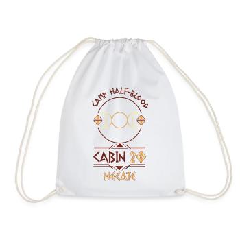 Cabin #20 in Camp Half Blood, Child of Hecate - Drawstring Bag - white - Front