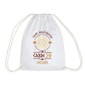 Cabin #20 in Camp Half Blood, Child of Hecate - Drawstring Bag - white - Front