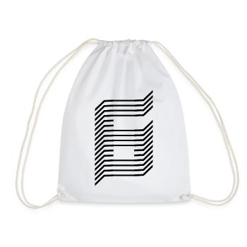 Unique number 6 - Drawstring Bag - white - Front