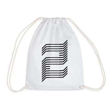 Unique number 2 - Drawstring Bag - white - Front