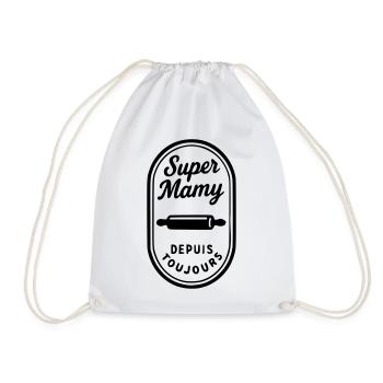 Super Mamy depuis toujours - Sac de sport léger - blanc - Devant