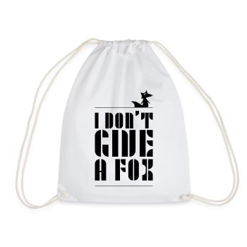 dont_give_a_fox - Sac de sport léger - blanc - Devant