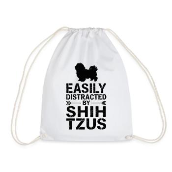 Shih Tzu Sprüche Hunde Lustiges Shih Tzu Geschenk  - Turnbeutel - Weiß - Vorne