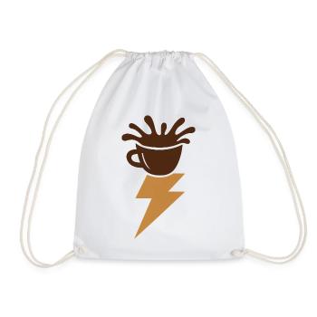 Espressoblitz. - Turnbeutel - Weiß - Vorne