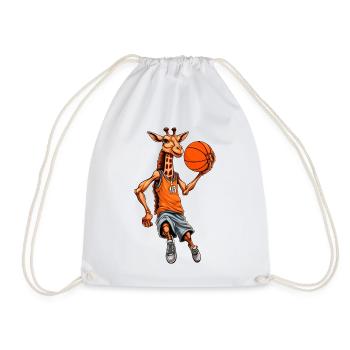 Giraffe Basketball - Turnbeutel - Weiß - Vorne