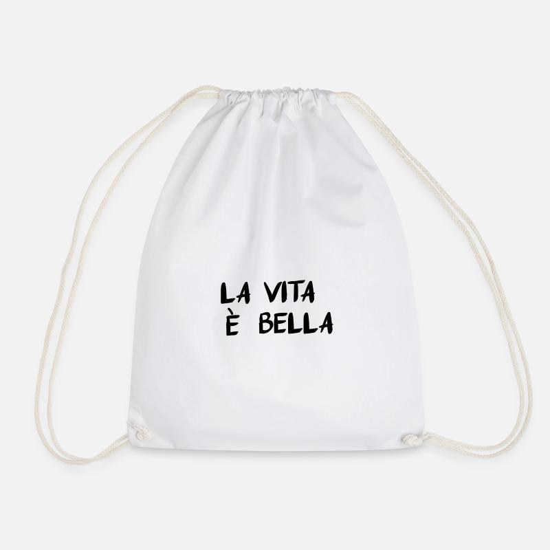 La Vita È Bella - Turnbeutel - Weiß