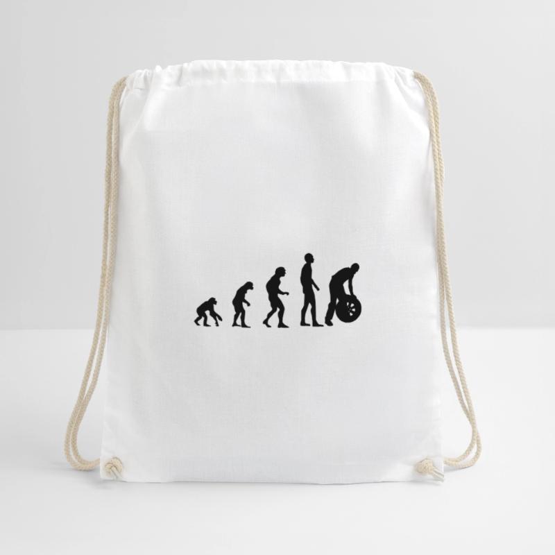 Evolution mechanic - car - car - gift idea Drawstring Bag