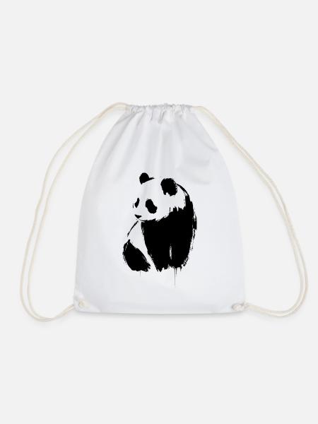 Panda - Turnbeutel - Weiß