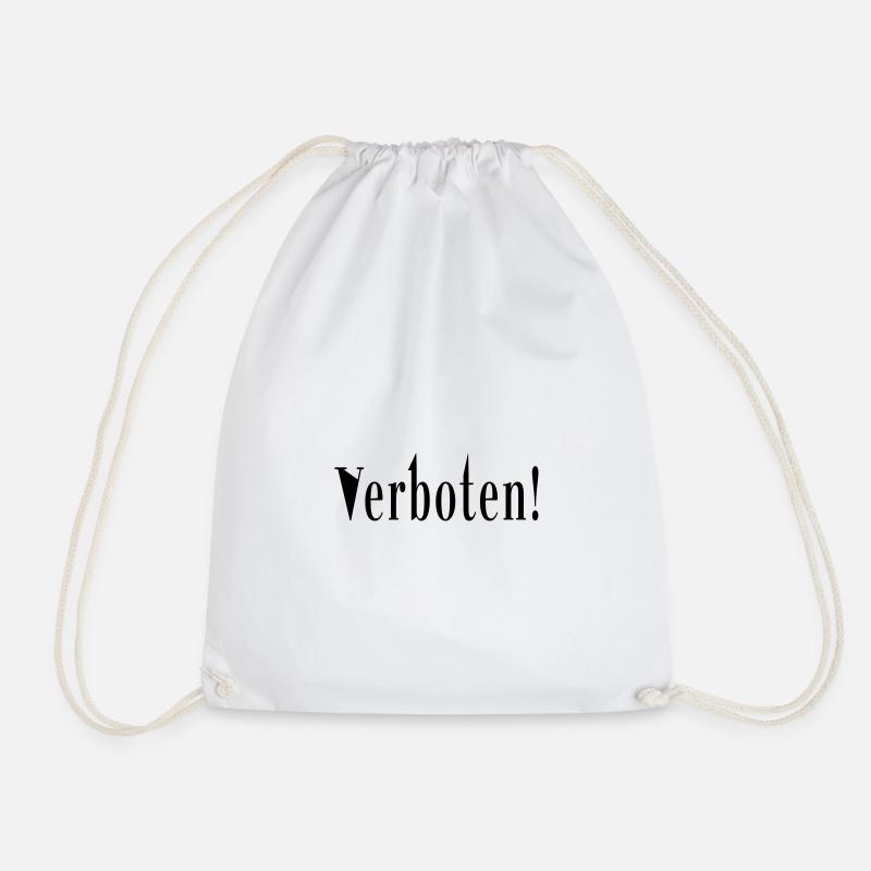 Das ist verboten! - Turnbeutel - Weiß